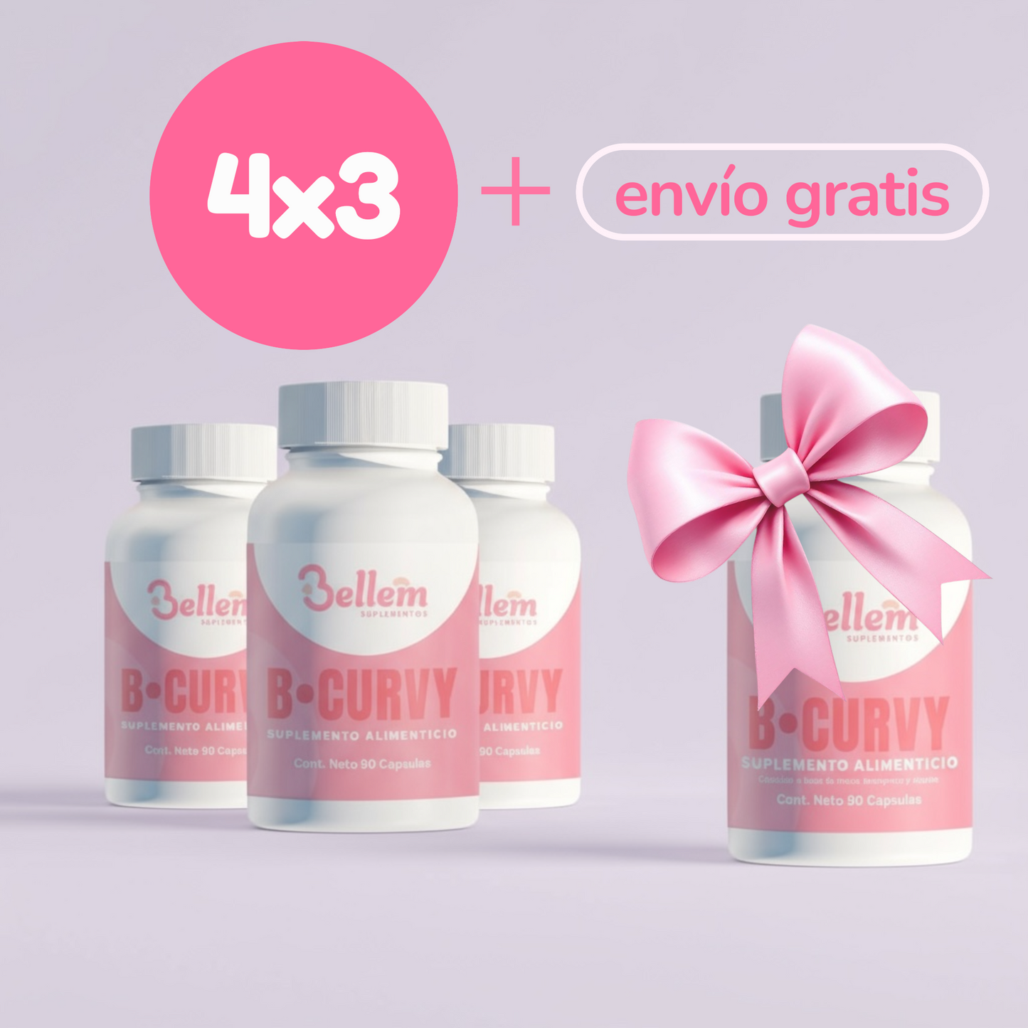 Black Friday 4x3 ✨ | B-Curvy por 3 meses + 1 GRATIS 💕