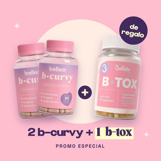 Pack 2 B-Curvy + B-Tox de regalo